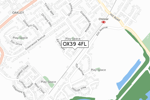 OX39 4FL map - large scale - OS Open Zoomstack (Ordnance Survey)