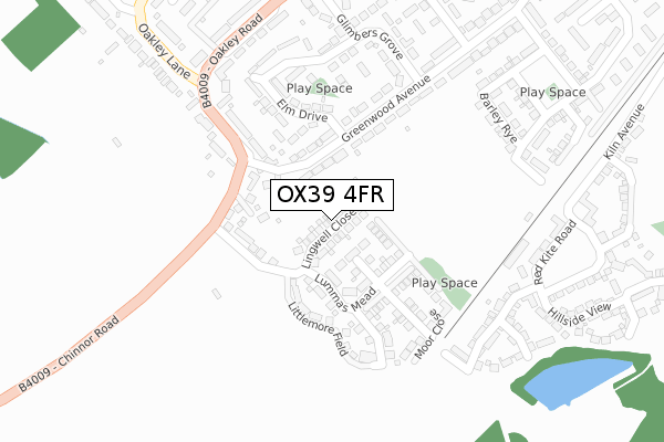 OX39 4FR map - large scale - OS Open Zoomstack (Ordnance Survey)