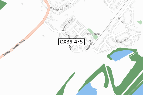 OX39 4FS map - large scale - OS Open Zoomstack (Ordnance Survey)