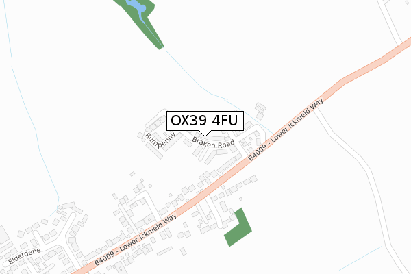 OX39 4FU map - large scale - OS Open Zoomstack (Ordnance Survey)