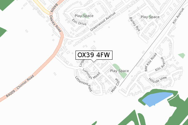 OX39 4FW map - large scale - OS Open Zoomstack (Ordnance Survey)