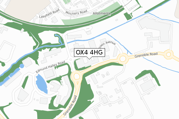 OX4 4HG map - large scale - OS Open Zoomstack (Ordnance Survey)