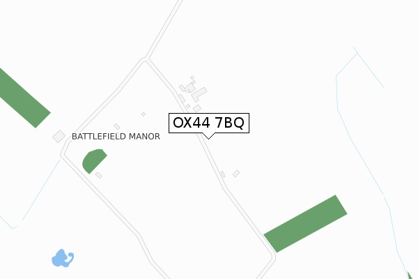 OX44 7BQ map - large scale - OS Open Zoomstack (Ordnance Survey)