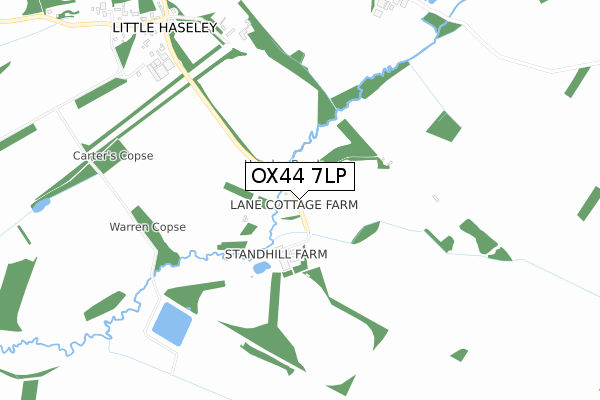 OX44 7LP map - small scale - OS Open Zoomstack (Ordnance Survey)