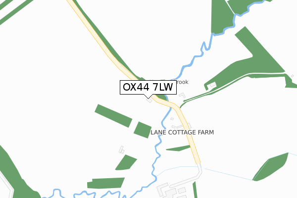 OX44 7LW map - large scale - OS Open Zoomstack (Ordnance Survey)