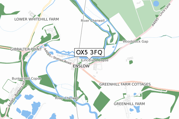 OX5 3FQ map - small scale - OS Open Zoomstack (Ordnance Survey)