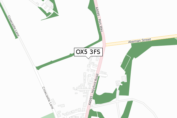 OX5 3FS map - large scale - OS Open Zoomstack (Ordnance Survey)