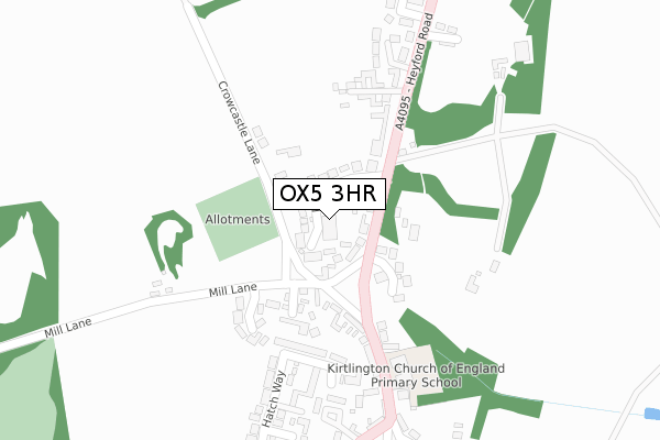 OX5 3HR map - large scale - OS Open Zoomstack (Ordnance Survey)