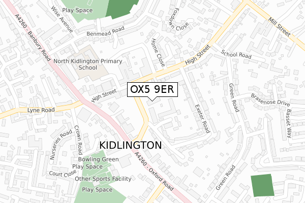 OX5 9ER map - large scale - OS Open Zoomstack (Ordnance Survey)