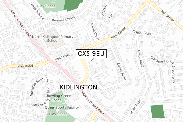 OX5 9EU map - large scale - OS Open Zoomstack (Ordnance Survey)