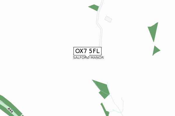 OX7 5FL map - large scale - OS Open Zoomstack (Ordnance Survey)