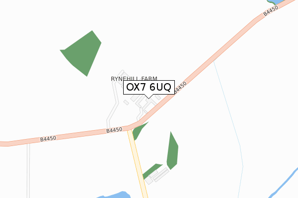 OX7 6UQ map - large scale - OS Open Zoomstack (Ordnance Survey)