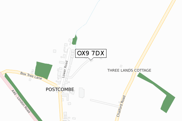 OX9 7DX map - large scale - OS Open Zoomstack (Ordnance Survey)