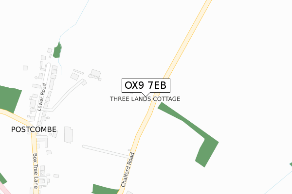 OX9 7EB map - large scale - OS Open Zoomstack (Ordnance Survey)