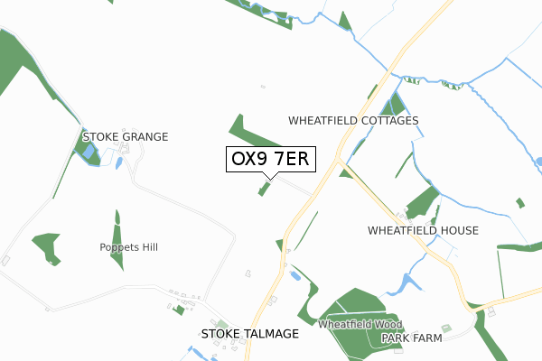 OX9 7ER map - small scale - OS Open Zoomstack (Ordnance Survey)