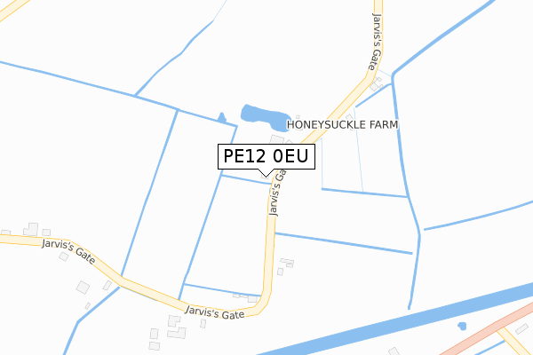 PE12 0EU map - large scale - OS Open Zoomstack (Ordnance Survey)