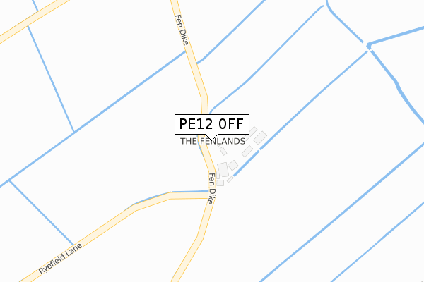 PE12 0FF map - large scale - OS Open Zoomstack (Ordnance Survey)