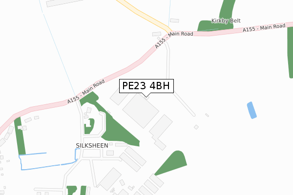 PE23 4BH map - large scale - OS Open Zoomstack (Ordnance Survey)