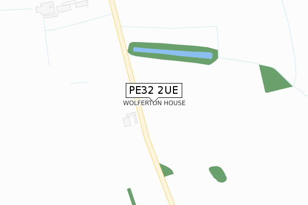 PE32 2UE map - large scale - OS Open Zoomstack (Ordnance Survey)