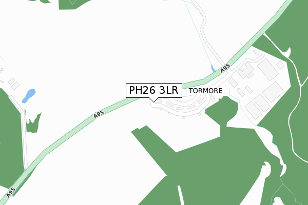 PH26 3LR map - large scale - OS Open Zoomstack (Ordnance Survey)