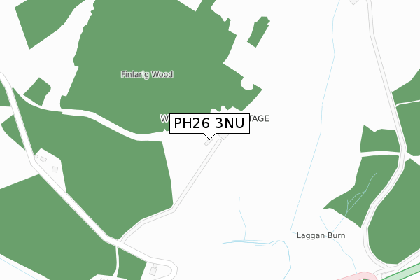 PH26 3NU map - large scale - OS Open Zoomstack (Ordnance Survey)