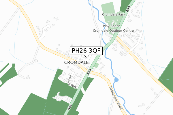 PH26 3QF map - large scale - OS Open Zoomstack (Ordnance Survey)