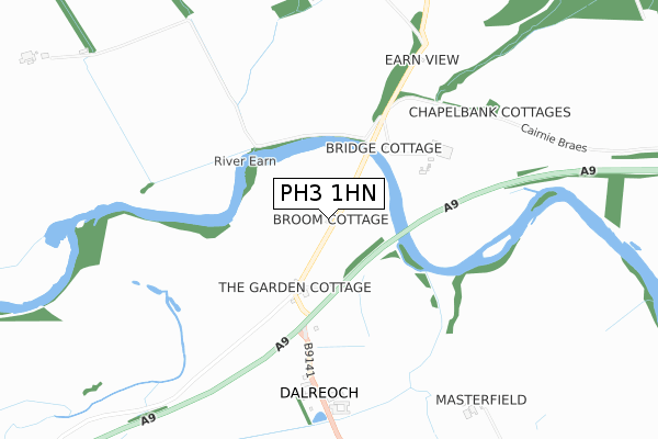 PH3 1HN map - small scale - OS Open Zoomstack (Ordnance Survey)