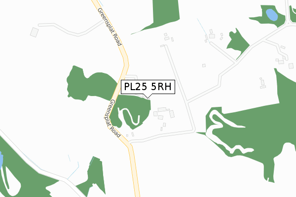 PL25 5RH map - large scale - OS Open Zoomstack (Ordnance Survey)