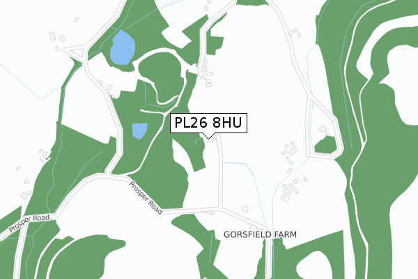 PL26 8HU map - large scale - OS Open Zoomstack (Ordnance Survey)