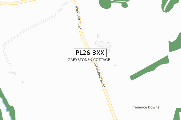 PL26 8XX map - large scale - OS Open Zoomstack (Ordnance Survey)