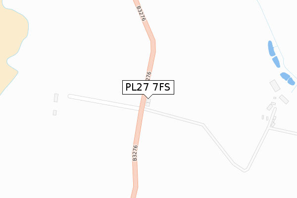 PL27 7FS map - large scale - OS Open Zoomstack (Ordnance Survey)