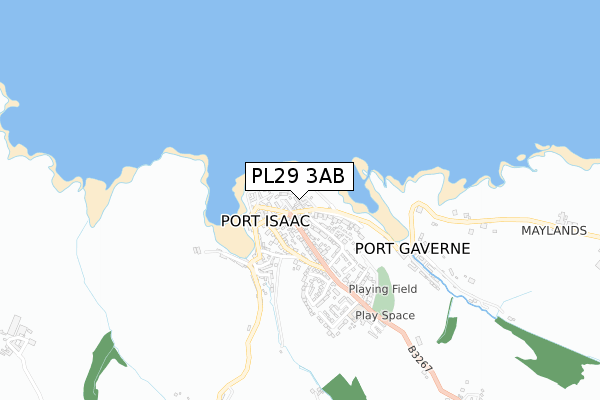 PL29 3AB map - small scale - OS Open Zoomstack (Ordnance Survey)