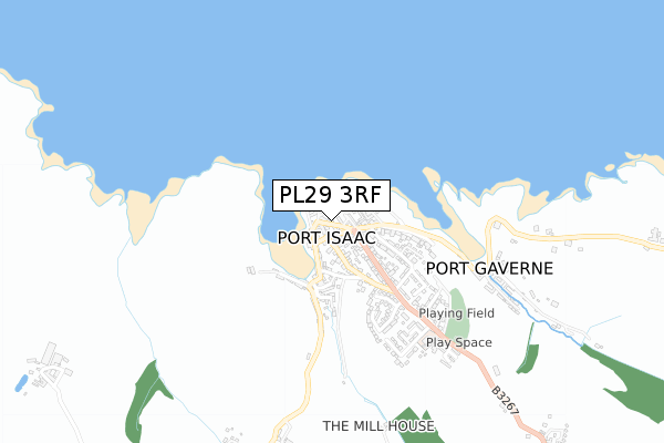 PL29 3RF map - small scale - OS Open Zoomstack (Ordnance Survey)