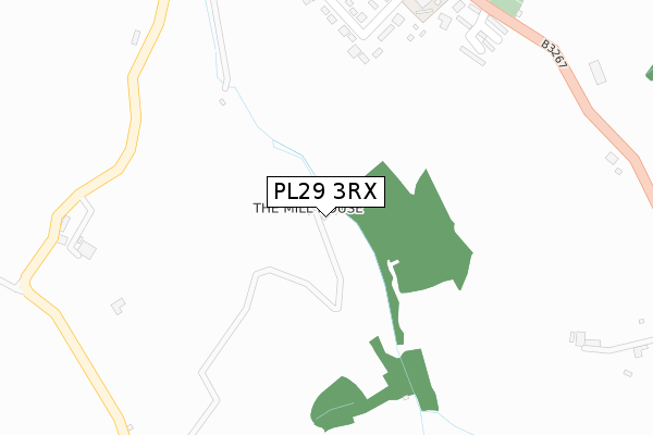 PL29 3RX map - large scale - OS Open Zoomstack (Ordnance Survey)