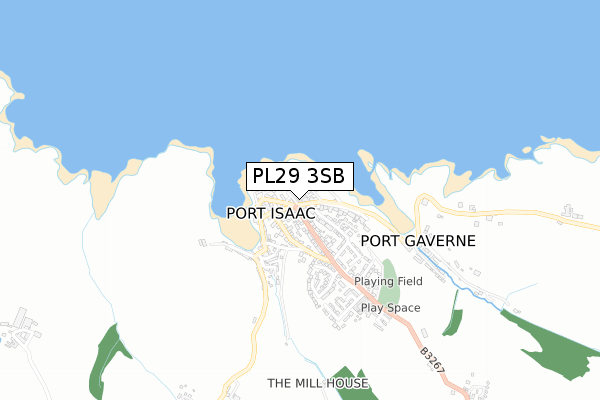 PL29 3SB map - small scale - OS Open Zoomstack (Ordnance Survey)