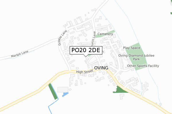 PO20 2DE map - large scale - OS Open Zoomstack (Ordnance Survey)