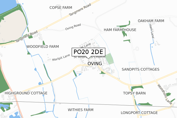 PO20 2DE map - small scale - OS Open Zoomstack (Ordnance Survey)