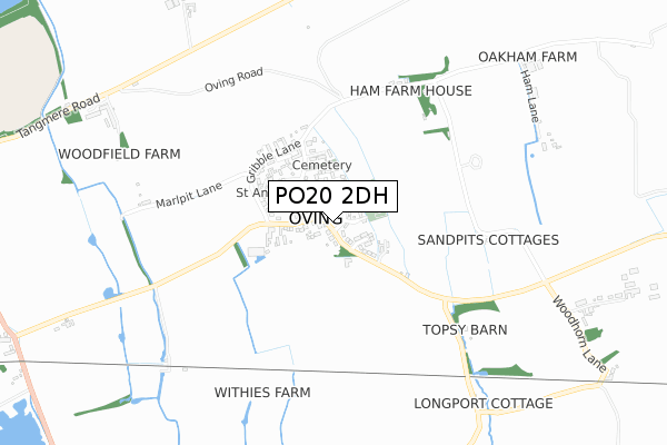 PO20 2DH map - small scale - OS Open Zoomstack (Ordnance Survey)