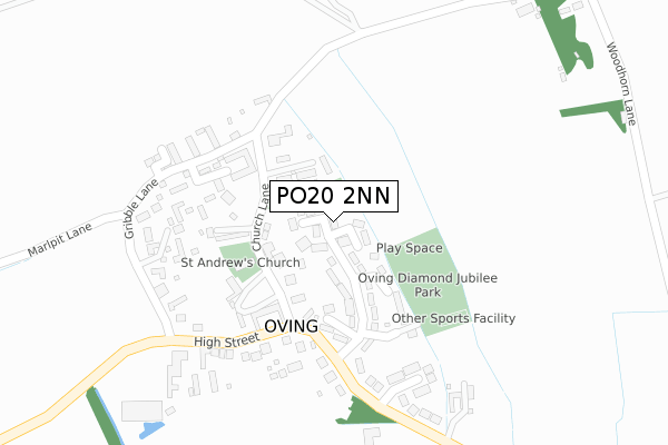 PO20 2NN map - large scale - OS Open Zoomstack (Ordnance Survey)