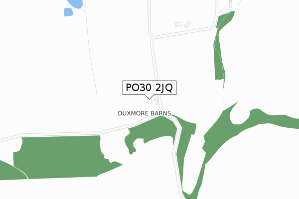 PO30 2JQ map - large scale - OS Open Zoomstack (Ordnance Survey)