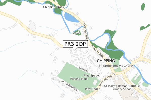 PR3 2DP map - large scale - OS Open Zoomstack (Ordnance Survey)