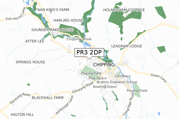 PR3 2DP map - small scale - OS Open Zoomstack (Ordnance Survey)