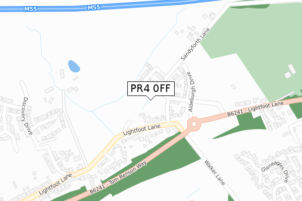 PR4 0FF map - large scale - OS Open Zoomstack (Ordnance Survey)