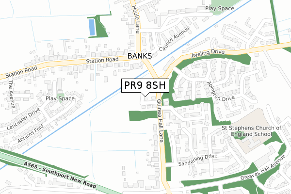 PR9 8SH map - large scale - OS Open Zoomstack (Ordnance Survey)