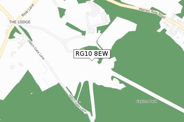 RG10 8EW map - large scale - OS Open Zoomstack (Ordnance Survey)
