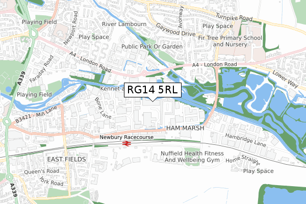 RG14 5RL map - small scale - OS Open Zoomstack (Ordnance Survey)