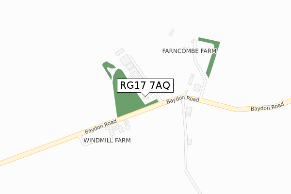 RG17 7AQ map - large scale - OS Open Zoomstack (Ordnance Survey)