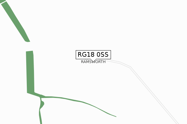 RG18 0SS map - large scale - OS Open Zoomstack (Ordnance Survey)