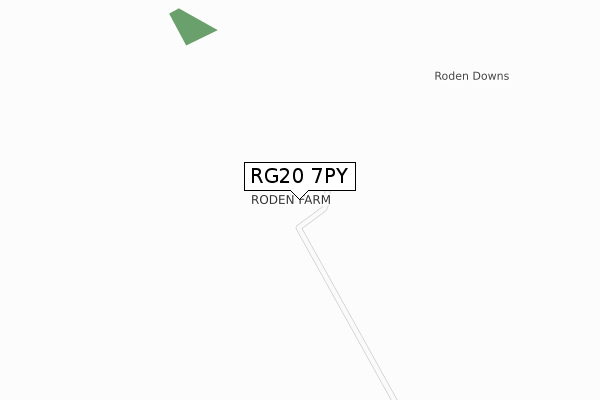 RG20 7PY map - large scale - OS Open Zoomstack (Ordnance Survey)