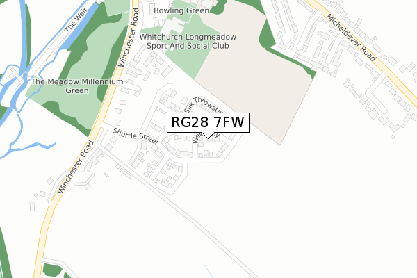 RG28 7FW map - large scale - OS Open Zoomstack (Ordnance Survey)